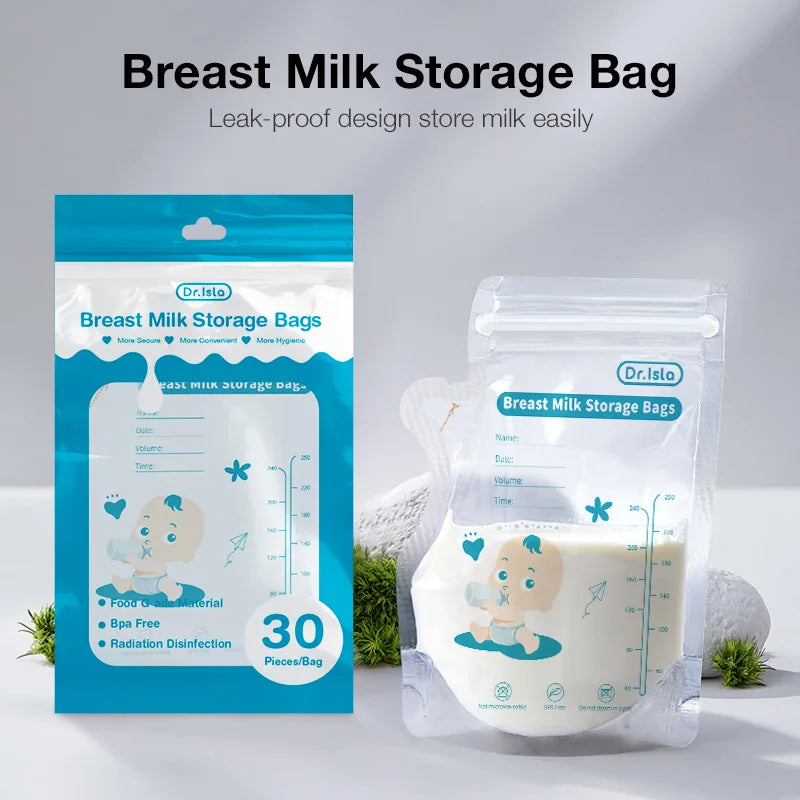 Breast milk storage bag. 30Pieces/Bag 250ML